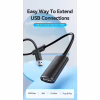 Дата кабель USB 2.0 AM/AF 10.0m Active black Vention (CBKBL) - Image 2