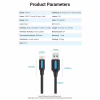 Дата кабель USB 2.0 AM to USB-C 1.5m 3A black Vention (COKBG) - Image 5