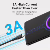 Дата кабель USB 2.0 AM to USB-C 1.0m 3A black Vention (CTHBF) - Image 3
