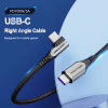Дата кабель USB 2.0 USB-C to USB-C 1.0m 5A 90° corner aluminum gray Vention (TAKHF) - Image 4