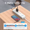 Дата кабель USB 2.0 USB-C to USB-C 1.0m 5A 90° corner aluminum gray Vention (TAKHF) - Image 7