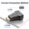 Переходник HDMI to Mini HDMI black Vention (AISB0) - Image 3