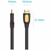 Кабель мультимедійний HDMI M to HDMI M 5.0m V2.0 4K 60Hz black Vention (ALIBJ) - Image 2