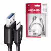 Дата кабель USB 3.2 AM to USB-C 1.0m black AXAGON (BUCM3-AM10AB) - Image 2