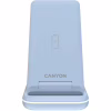Зарядное устройство Canyon WS-304 Foldable 3in1 Wireless charger Blue (CNS-WCS304BL) - Image 2