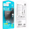 Зарядное устройство HOCO C140A Smart USB QC3.0 + USB to cable Micro Black (6942007627801) - Image 5