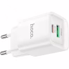 Зарядний пристрій HOCO C147A Charm 1xUSB-C PD20W + 1xUSB QC3.0 White (6942007630276) - Image 5