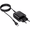 Зарядное устройство HOCO C72Q Glorious USB QC3.0 + cable USB to USB-C 18W Black (6931474732545) - Image 3