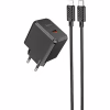 Зарядний пристрій HOCO CS13A Ocean USB-C PD20W + cable USB-C to Lightning Black (6942007603829) - Image 2