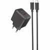 Зарядное устройство HOCO CS13A Ocean USB-C PD20W + cable USB-C to Lightning Black (6942007603829) - Image 2