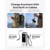 Батарея универсальная Anker 25000mAh, 165W, PD/3/0, QC/3/0, Built-In Double USB-C Cables, silver (A1695H41) - Image 5