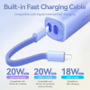 Батарея универсальная Vention 5000mAh 20W PD, USB-C In/Out, Lightning In/Out, with cable, Gradient Gray (FHWM0) - Image 4
