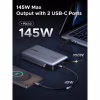 Батарея универсальная Ugreen 20000mAh 145W with Built-in Cable (PB551 55992B) - Image 4
