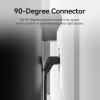 Патч-корд 1.5м, UTP cat 6a RJ-45 90° corner black Vention (IBOBG) - Image 3