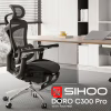 Офисное кресло Sihoo Крісло офісне з підставкою для ніг Sihoo DORO C300 Pro Mesh Black with (DORO-C300-PRO-M101-JT) - Image 6