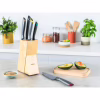 Набор ножей Tefal Fresh Kitchen, дерев'яна колода, 5шт, нержавіюча сталь, чорний (K122S504) - Image 8