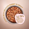 Влажный корм для кошек Club 4 Paws Selection Плюс Полоски с кроликом в соусе 85 г (4820215368087) - Image 2