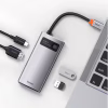 Концентратор Baseus Metal Gleam Series 4-in-1 Multifunctional Gray (CAHUB-CY0G) - Image 3