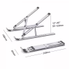 Подставка для ноутбука Choetech до 15", алюминий, компактная конструкция (H045-SL) - Image 3