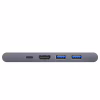 Концентратор Baseus USB-C Thunderbolt 7-in-1 2xUSB 3.0 + 1xUSB-C PD + HDMI 4K60Hz + SD/TF + 1xRJ45 1000Mbps gray (CAHUB-L0G) - Image 3