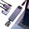 Концентратор Baseus USB-C Thunderbolt 7-in-1 2xUSB 3.0 + 1xUSB-C PD + HDMI 4K60Hz + SD/TF + 1xRJ45 1000Mbps gray (CAHUB-L0G) - Image 6