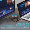 Кабель мультимедийный DisplayPort M to HDMI M 2.0m Promate (prolink-dp200.black) - Image 3