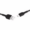 Дата кабель USB 2.0 AM to USB-C 1.0m 3A PVC X20 black HOCO (6957531068846) - Image 2