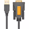 Кабель для передачі даних USB to COM M 3.0m DB9 RS-232 CR104 black Ugreen (20223) - Image 2
