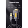 Кабель для передачи данных USB to COM M 3.0m DB9 RS-232 CR104 black Ugreen (20223) - Image 5