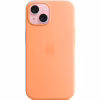 Чохол до мобільного телефона Apple iPhone 15 Silicone Case with MagSafe Orange Sorbet (MT0W3ZM/A) - Image 2
