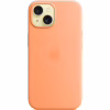 Чохол до мобільного телефона Apple iPhone 15 Silicone Case with MagSafe Orange Sorbet (MT0W3ZM/A) - Image 3