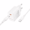 Зарядное устройство BOROFONE BN26 Fuente USB-C PD20W + cable USB-C to USB-C White (6941991120251) - Image 3