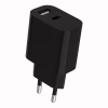 Зарядний пристрій Gembird 1xUSB-C + 1xUSB 12W black (TA-UC-2AC12-01-BK) - Image 3
