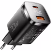 Зарядное устройство 1xUSB-C + 1xUSB 33W GaN black Essager (ECT33W-GMB01-Z) - Image 2