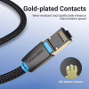 Патч-корд 0.5m S/FTP cat 8 RJ-45 COPPER black Vention (IKGBD) - Image 7