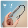 Концентратор AXAGON USB-C to 1xUSB-A 5Gbps + 2xUSB-A 480Mbps + 1xUSB-C 480Mbps 0.12m aluminum (HUE-STC) - Image 6