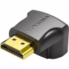 Переходник HDMI F to HDMI M 270° 4K 60Hz PVC Vention (AINB0) - Image 3