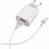 Зарядний пристрій BOROFONE BA20A USB 10.5W + cable USB to USB-C white (6931474700742) - Image 5