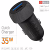 Зарядний пристрій ColorWay USB-C PD35W + USB QC3.0 car adapter (CW-CHA064PD-BK) - Image 6