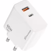 Зарядное устройство Grand-X GaN 1xUSB-C + 1xUSB 65W PD3.0 QC4.0 AFC SCP FCP white (CH-960W) - Image 2