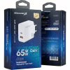 Зарядний пристрій Grand-X GaN 1xUSB-C + 1xUSB 65W PD3.0 QC4.0 AFC SCP FCP white (CH-960W) - Image 6