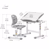 Парта со стулом Evo-kids Ergo Grey (Evo-05 Ergo G) - Image 3