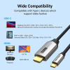 Кабель мультимедийный USB-C to HDMI M 2.0m V2.0 4K 60Hz black Vention (CRBBH) - Image 6