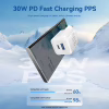 Зарядное устройство Vention 1xUSB-C PD30W + 1xUSB QC3.0 30W GaN black (FEQB0-EU) - Image 4