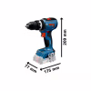 Шуруповерт Bosch Professional GSB 18V-65 18В 2х2Агод 3165Нм 0-2100обхв ЗП GAL18V-20 кейс 1.12 (0.601.9N3.100) - Image 4