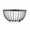 Фруктовница Ardesto Midori 25х25х13см, метал, дерево, чорний (AR0904B) - Image 3