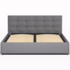 Кровать мягкая, MyBed Nela, 160х200, Серый, с подъемным механизмом - Image 4