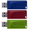 USB флеш накопитель Verbatim 3x16GB Slider Red/Blue/Green USB 2.0 (49326) - Image 2