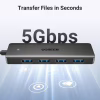 Концентратор Ugreen USB 3.0 to 4хUSB 3.0 1.0m Space Gray CM219 (35574) - Image 3