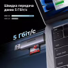 Зчитувач флеш-карт Ugreen USB-C + USB to TF/SD 3.0 CM185 gray (50706) - Image 9